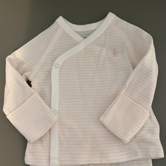 Ralph Lauren Pink Stripe Baby Set - 3m - Picture 2 of 4